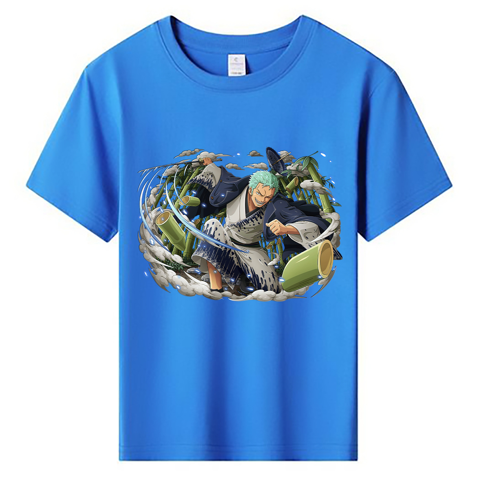 ワンピース ロロノア・ゾロ ONE PIECE Roronoa Zoro 綿100％キッズTシャツ（フロントプリント）